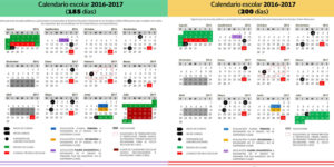 Calendario escolar 2016 - 2017