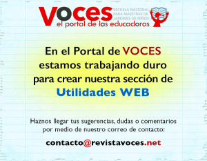 Utilidades WEB ENMJN revistavoces.net el portal de las educadoras
